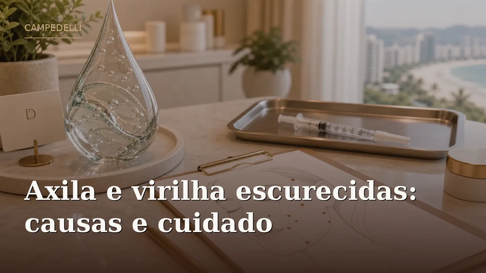 Axila e virilha escurecidas: causas e cuidado