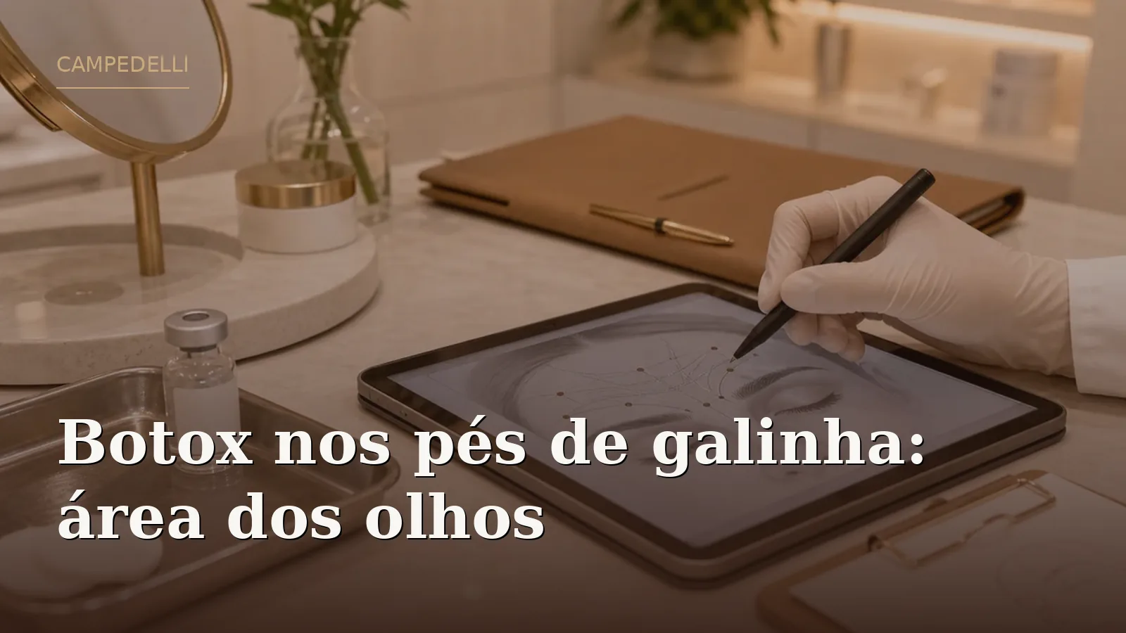 Botox nos pés de galinha: área dos olhos