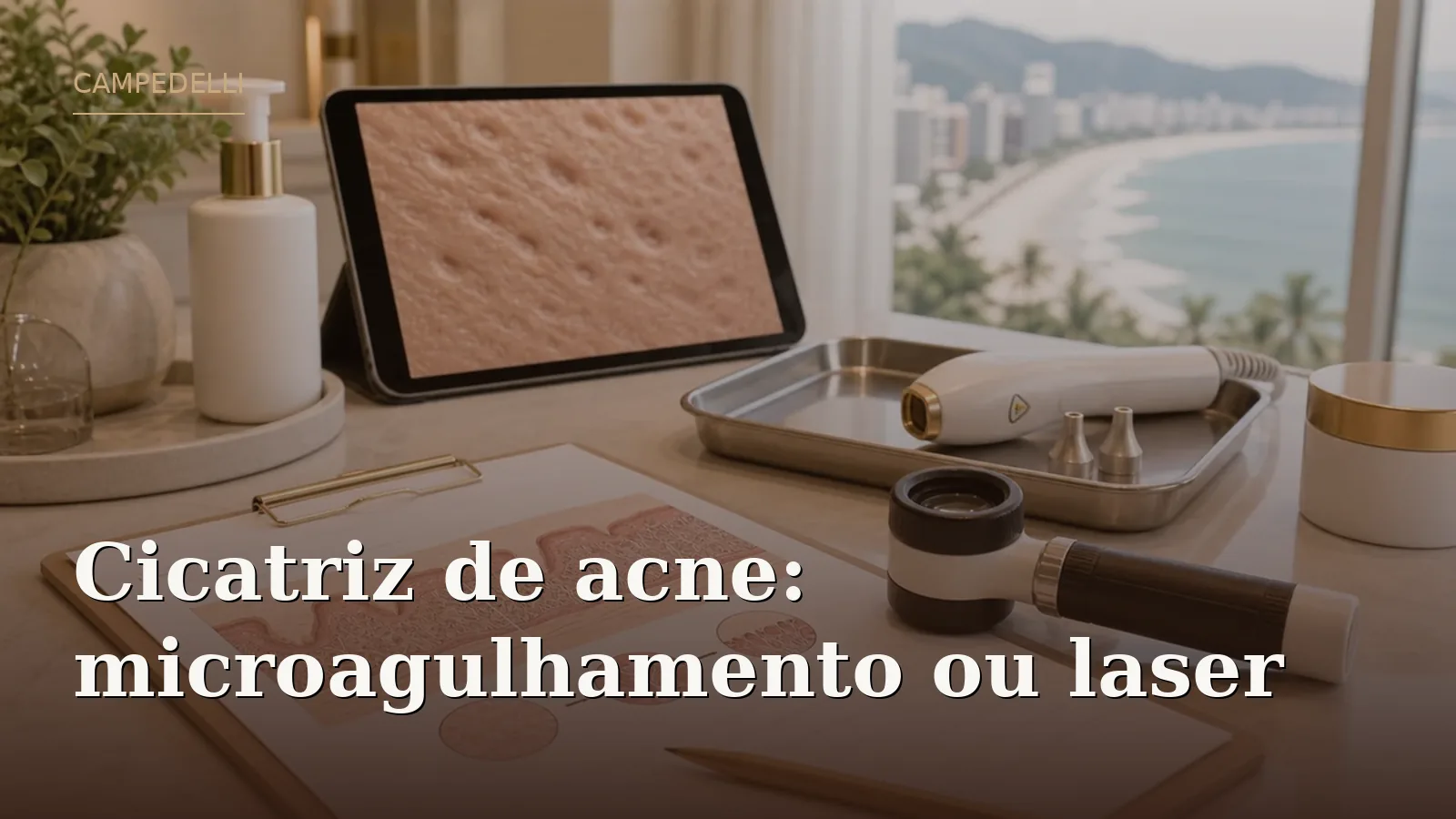 Cicatriz de acne: microagulhamento ou laser