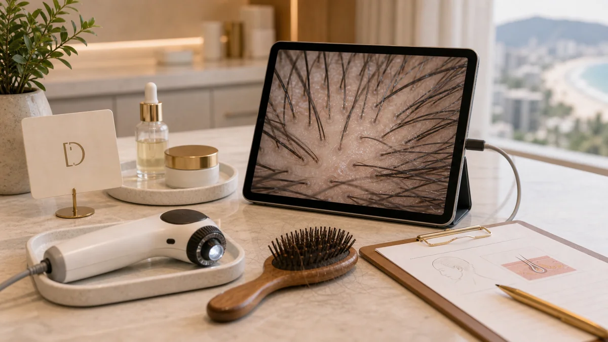 Imagem do artigo queda cabelo medica santos na Campedelli Dermatologia