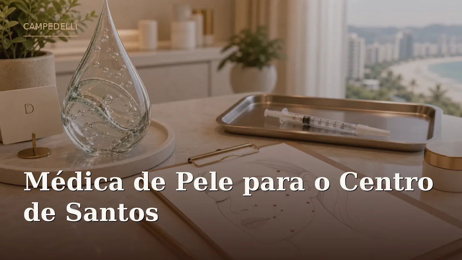 Médica de Pele para o Centro de Santos