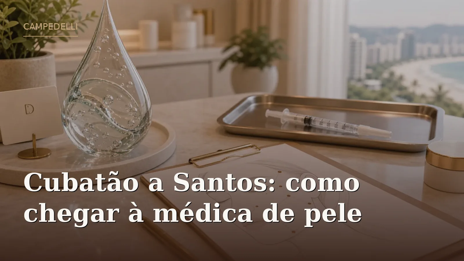 Cubatão a Santos: como chegar à médica de pele