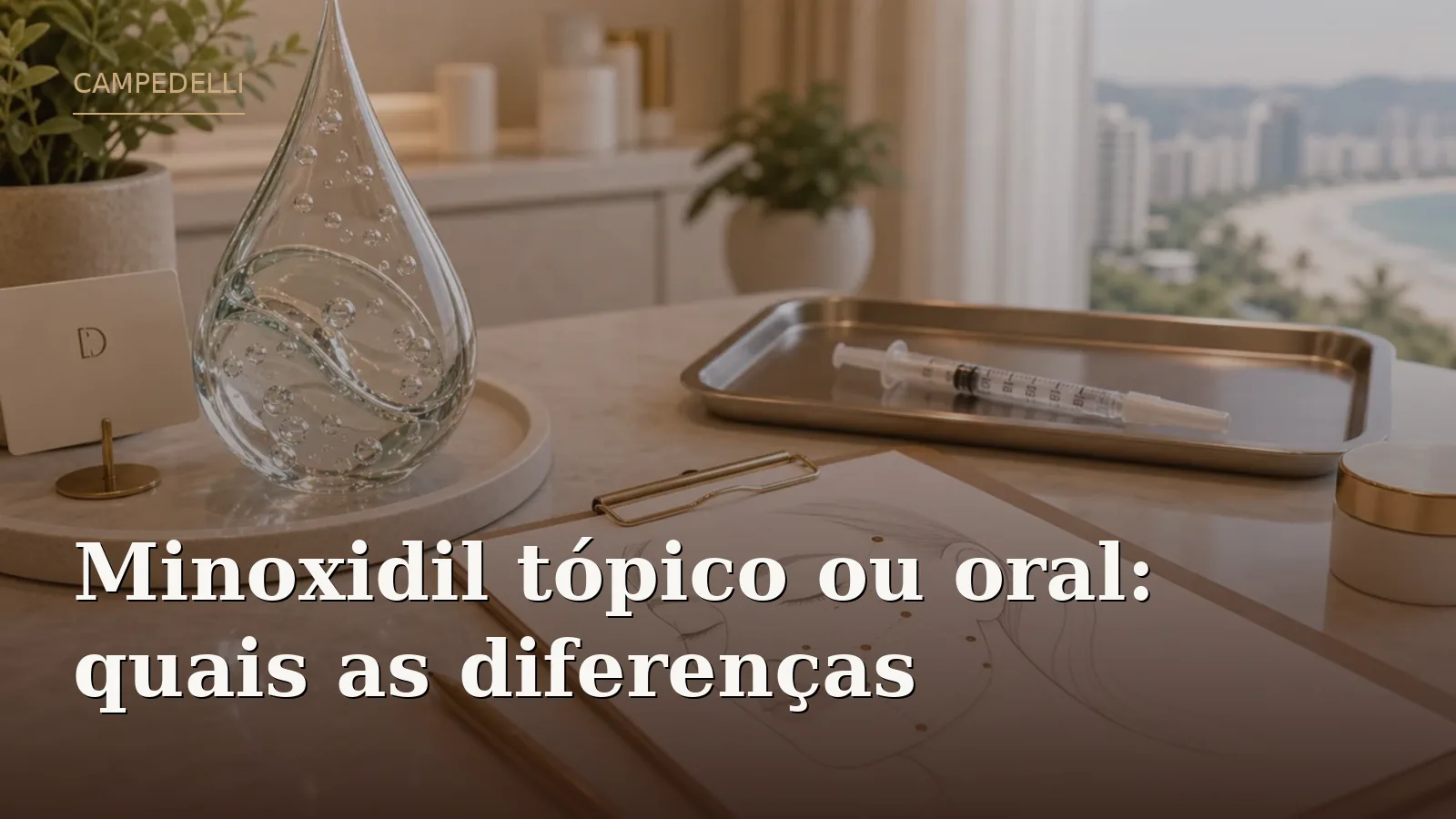 Minoxidil tópico ou oral: quais as diferenças